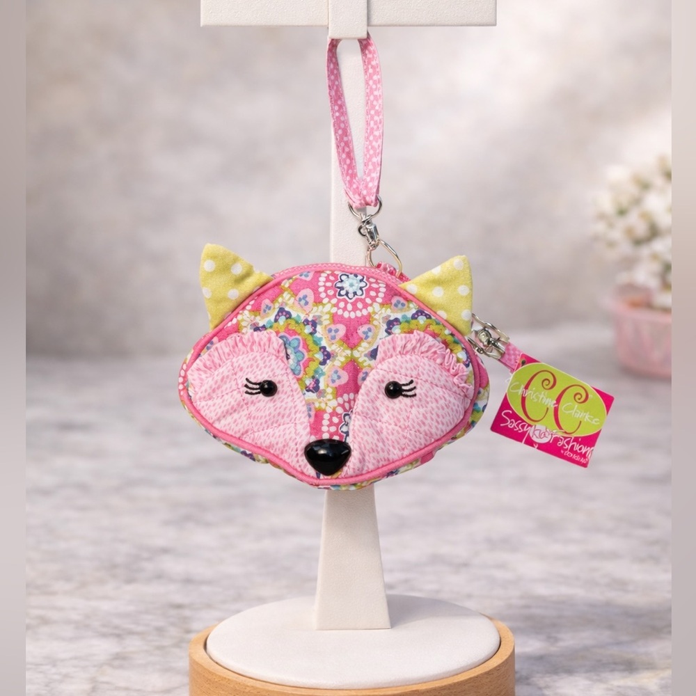 Douglas Cuddle Toys Pinky Fox Sillo-ette coin purse NWT